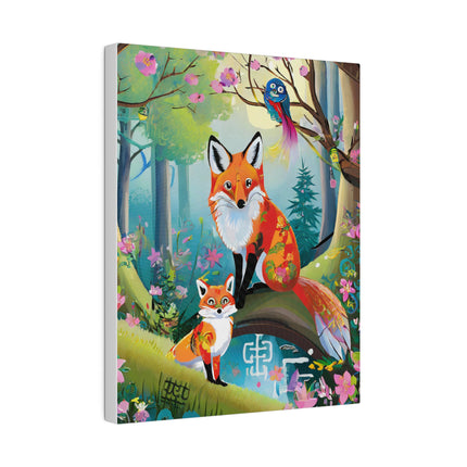 Mischievous Fox Matte Canvas, Stretched, 0.75"
