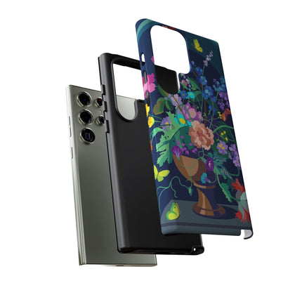Midnight Floral Reverie Phone Case – Vibrant Bloom & Enchanted Beauty
