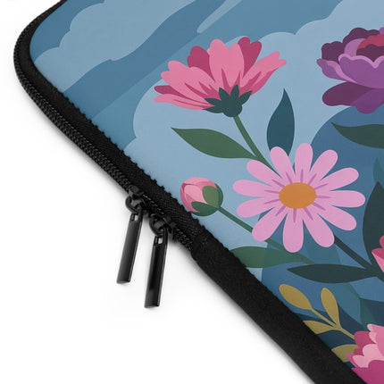 🌹👒 The Lady Among The Giant Roses Laptop Sleeve – Art Deco Floral Elegance