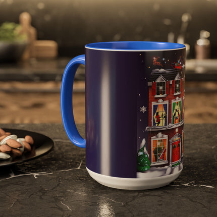 A Christmas Eve Celebration Colorful Mugs (11oz, 15oz)