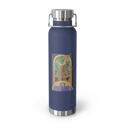 October & Opal, Tourmaline (from the Gem Series) by Sofia Chiostri Copper Vacuum Insulated Bottle, 22oz