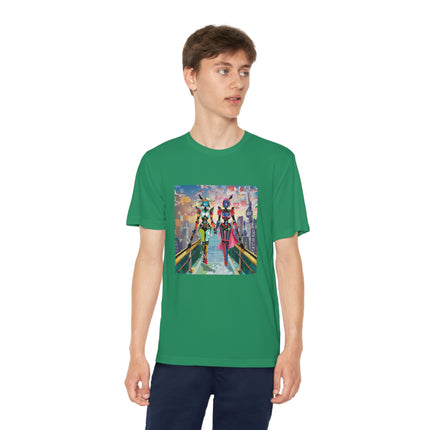 Cyber Punk Robot Models Youth Competitor Tee
