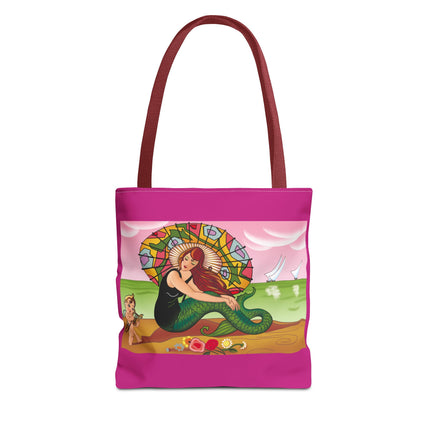 Mermaid Tote Bag with Art Deco Design