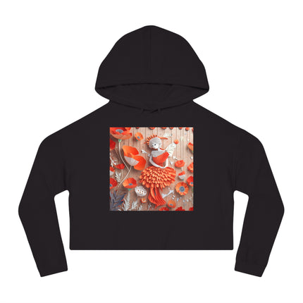 Poppy Fairy Women’s Cropped Hooded Sweatshirt