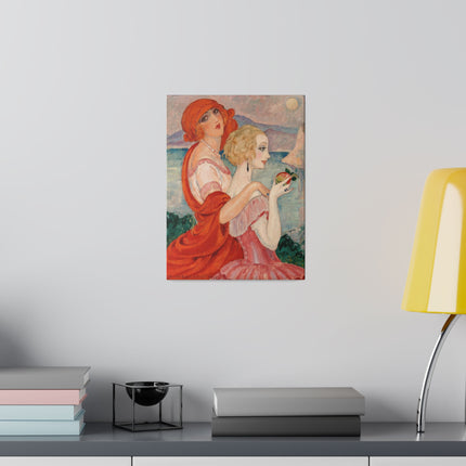 Sur la Route d’Anacapri – Art Deco Mediterranean Landscape by Gerda Wegener