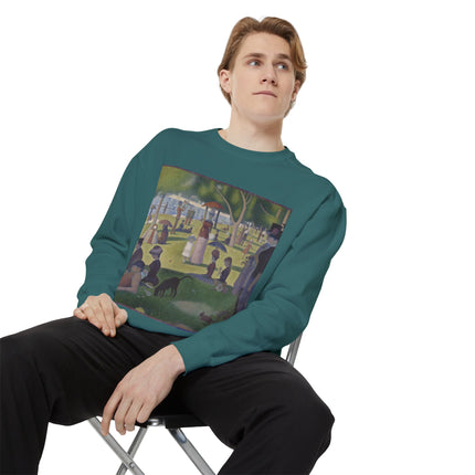 A Sunday on La Grande Jatte by Georges Seurat Unisex Garment-Dyed Sweatshirt