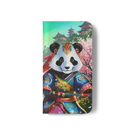 🦊⚔️ Cyberpunk Panda Samurai Flip Case – Futuristic Honor & Kitsune Spirit