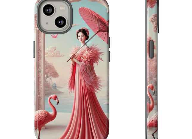 Petals, Porcelain, and Flamingos Phone Cases