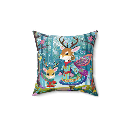 Enchanted Encounter Spun Polyester Square Pillow