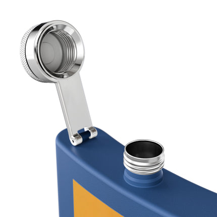 Falcon Mistress Stainless Steel Flask – Art Deco Majesty & Mythic Freedom