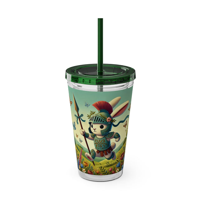 Rabbit Gladiator Sunsplash Tumbler with Straw, 16oz