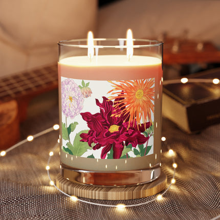 Dahlia Flower by Tanigami Kônan Scented Candle - Full Glass, 11oz - The White Tea & Fig, The Lavender & Sage, and The Ocean Mist & Moss