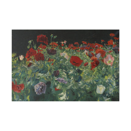 Poppies (A Study of Poppies for Carnation, Lily, Lily, Rose) by John Singer Sargent Matte Canvas, Stretched, 0.75"