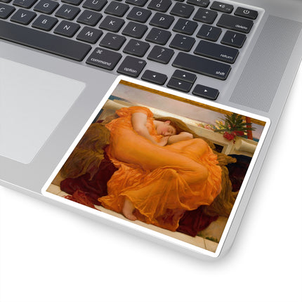 Flaming June by Frederic Leighton Kiss-Cut Stickers (4 Sizes)
