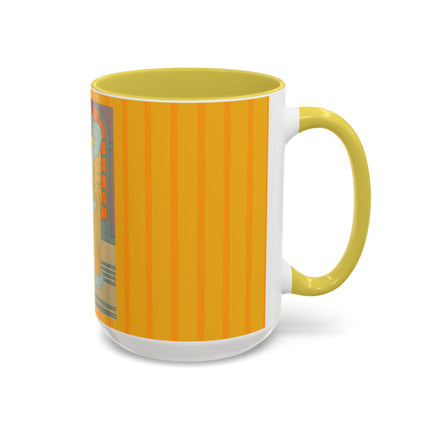 Sur Les Marches Du Jardin by Georges LePape Colorful Mugs (11oz, 15oz)