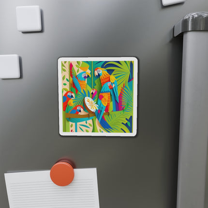 Colorful Macaws Die-Cut Magnets (5 Sizes)