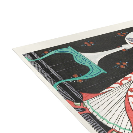 Robe d'Intérieur en Soie Brochée by George Barbier Postcards (envelopes included) - Bundles of 10, 30, 50 Pieces