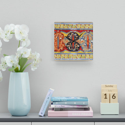 Reproduction of the Shield Frieze by Emile Gilliéron Acrylic Wall Clock, Round and Square