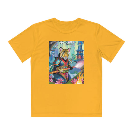 Cyberpunk Leopard Youth Competitor Tee
