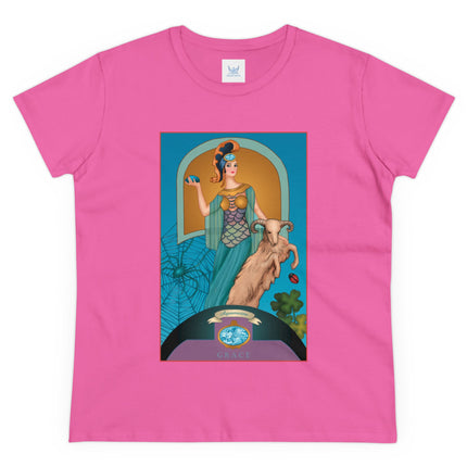 March & Aquamarine (Gem Series) by Sofia Chiostri Women's Midweight Cotton Tee