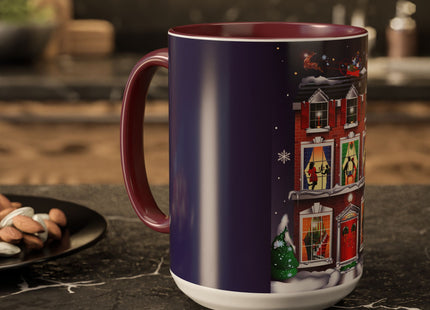A Christmas Eve Celebration Colorful Mugs (11oz, 15oz)