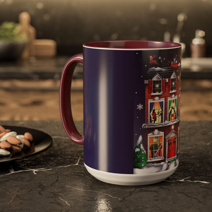 A Christmas Eve Celebration Colorful Mugs (11oz, 15oz)