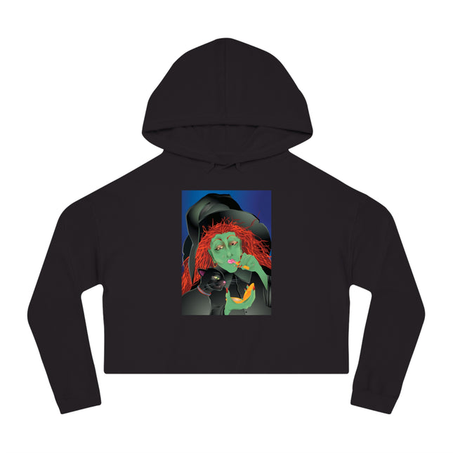 Mirror, Mirror A Witch's Touch Women’s Cropped Hooded Sweatshirt