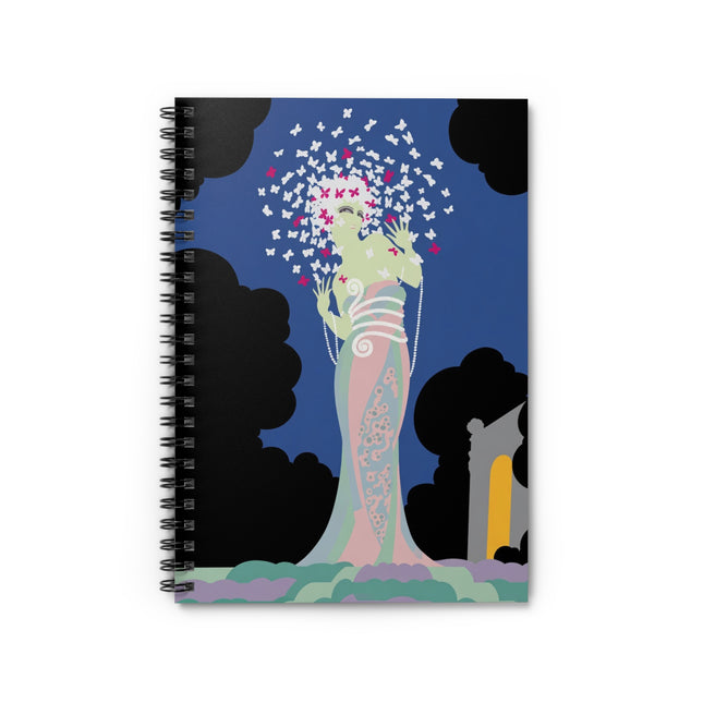 Butterfly Enchantress Spiral Notebook – Ethereal Art Deco Magic