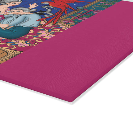 The Jealous Parrot by George Barbier Glass Cutting Board