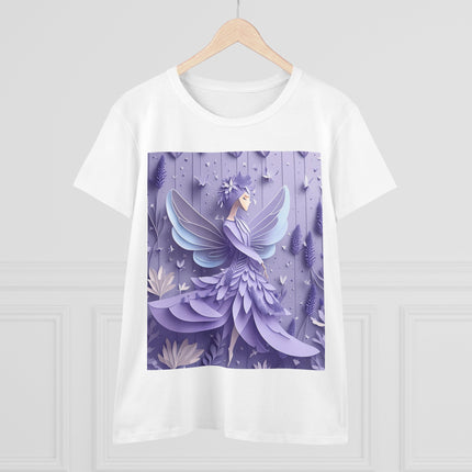 Lavender Fairy Women's Midweight Cotton Tee