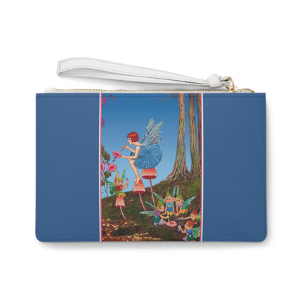 Periwinkle Painting the Petals by Ida Outhwaite Clutch Bag