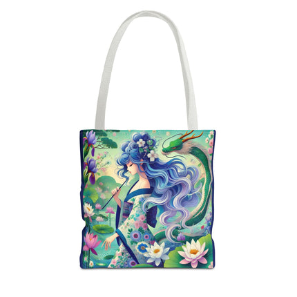 Fairy of the Koi Pond Tote Bag – Mystical Harmony & Pond Enchantment