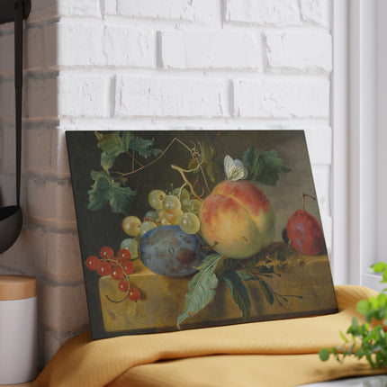 Fruit Still Life by Jan Van Huysum Glass Cutting Board