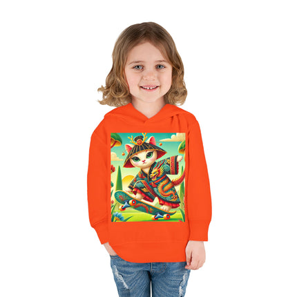 Dragon Dance on Wheels Toddler Pullover Fleece Hoodie