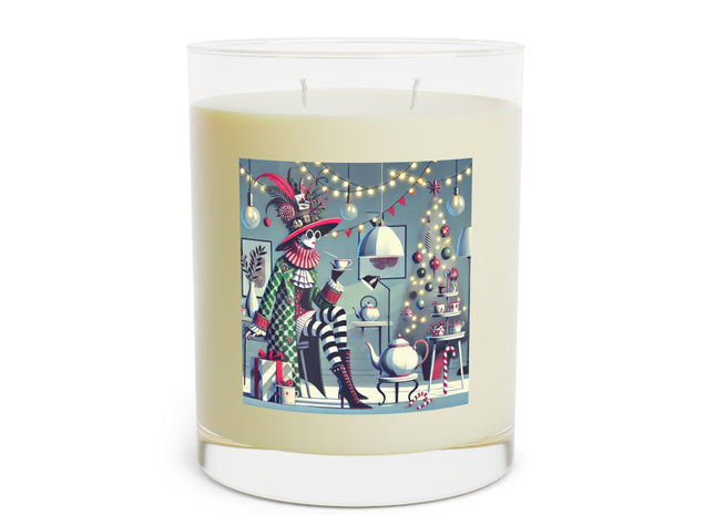 Whimsical Christmas Tea Party Scented Candle - Full Glass, 11oz