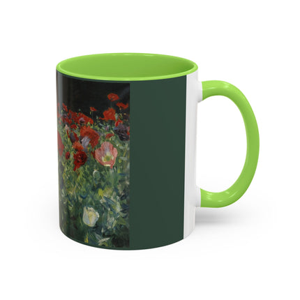 A Study of Poppies for Carnation, Lily, Lily, Rose by John Singer Sargent Colorful Mugs (11oz, 15oz)