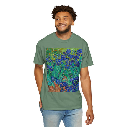 Irises by Van Gogh Unisex Garment-Dyed T-shirt