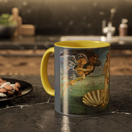 Birth of Venus by Sandro Botticelli Colorful Mugs (11oz, 15oz)
