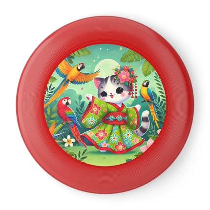 Parrot Dance of the Geisha Kitten Wham-O Frisbee – Tropical Twirls & Vibrant Vibes