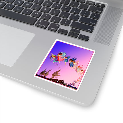 Fairies, Pixies, and Petals in Twilight's Embrace Kiss-Cut Stickers (4 Sizes)
