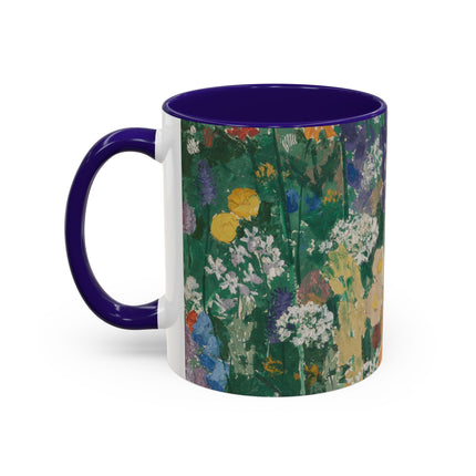 Flowers on the Mountain by August Babberger Colorful Mugs (11oz, 15oz)