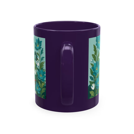 🐉🌿 The Lady & The Garden Dragon Ceramic Mug – Art Deco Botanical Whimsy