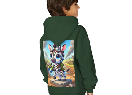 Zebra Lookout Youth Heavy Blend Hooded Sweatshirt