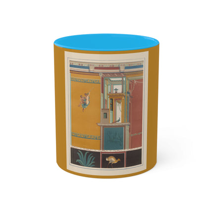 Pompeii Walls Pl.20 by Victor Steeger Colorful Mugs, 11oz
