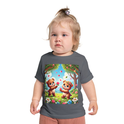 Petals and Paws Baby T-Shirt – Sweet Friendship & Garden Dreams