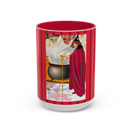 The Hallowe'en Cauldron In the Firelight's Gleam Colorful Mugs (11oz, 15oz)