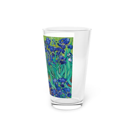 Irises by Vincent Van Gogh Glass, 16oz