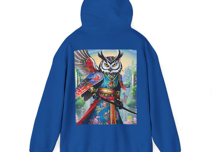 Cyberpunk Samurai Owl – Heavy Blend™ Hooded Sweatshirt