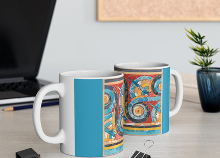 Reproduction of S-Spiral Frieze by Emile Gilliéron Ceramic Mug 11oz