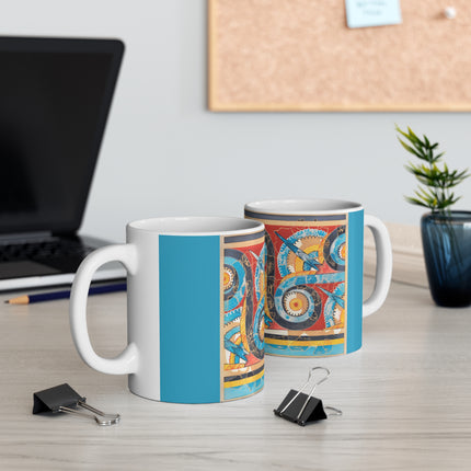 Reproduction of S-Spiral Frieze by Emile Gilliéron Ceramic Mug 11oz